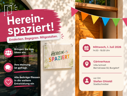 Hereinspaziert bei der Villa Schnell