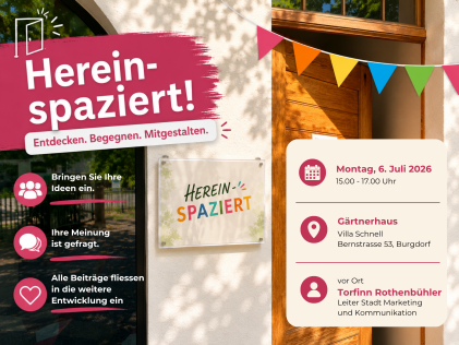 Hereinspaziert bei der Villa Schnell