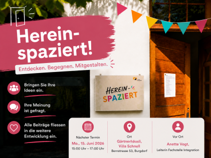 Hereinspaziert bei der Villa Schnell
