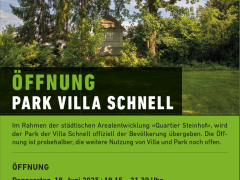 Öffnung Park Villa Schnell