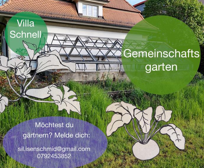 Flyer Gemeinschaftsgarten Villa Schnell Flyer Gemeinschaftsgarten Villa Schnell