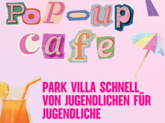 Jugendliches Pop-Up Café im Park
